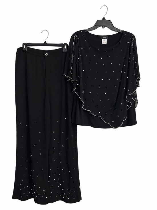MSK and Inc. Pants - MSK Beaded Top L & INC Pants 16 Black Evening 2 Pc Wedding Outfit NWT
